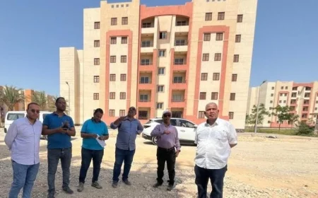 الشربيني يراقب تقدم مشاريع سكن لكل المصريين وديارنا في بدر وقنا والمنيا لتحقيق التنمية المستدامة