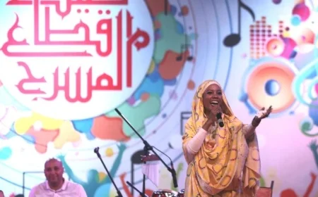 رباب ناجي تتألق بأداء ساحر لأغانى الفلكلور المصري في ساحة الهناجر