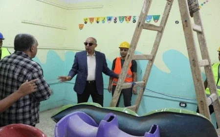 محافظ المنيا يتابع تجهيزات صيانة المدارس لاستقبال العام الدراسي الجديد
