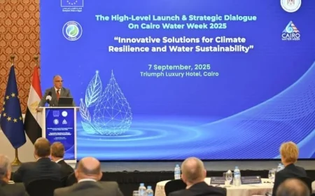 الري تعزز الصمود المناخي عبر حلول مبتكرة في أسبوع القاهرة الثامن للمياه