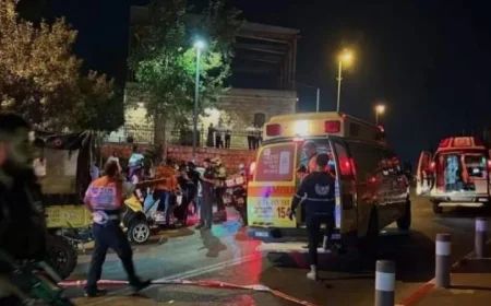 إصابة 15 شخصًا في حادث إطلاق نار بمفرق راموت شمال القدس حسب تقرير الإسعاف الإسرائيلية