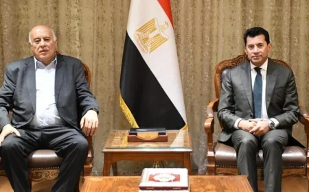 مصر داعم رئيسي لفلسطين في تنشئة أجيال قادرة على تحقيق الإنجازات: تصريحات صبحي