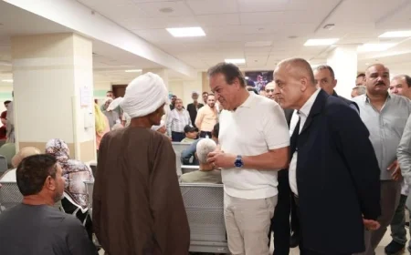 وزير الصحة ومحافظ الأقصر يزوران مستشفى شفاء الأورمان لتعزيز الخدمات الصحية