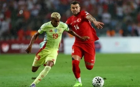 إسبانيا تُسحق تركيا بسداسية نظيفة في مباراة مثيرة