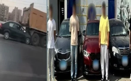 السجن 4 سنوات لمتهمين بمطاردة مثيرة لسيارة فتاتين بطريق الواحات