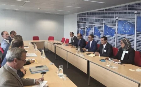 الخطيب يناقش في بروكسل تعزيز العلاقات التجارية والاقتصادية مع الاتحاد الأوروبي