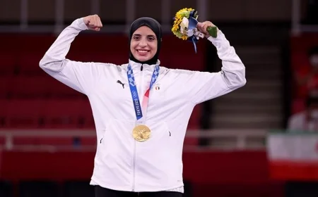 فريال أشرف تفوز بالبرونزية في بطولة سيرياس A للكاراتيه بالنمسا