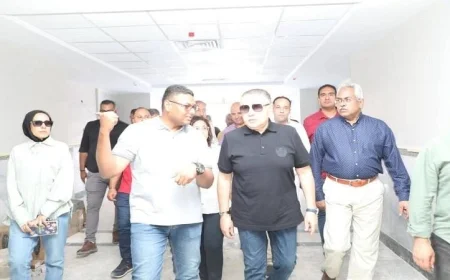 محافظ البحر الأحمر يعلن عن قرب افتتاح المستشفى العام الجديدة في الغردقة