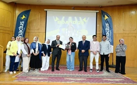 حفل ختام Enactus Fayoum 2025 في جامعة الفيوم: إبداع وتميز بلا حدود