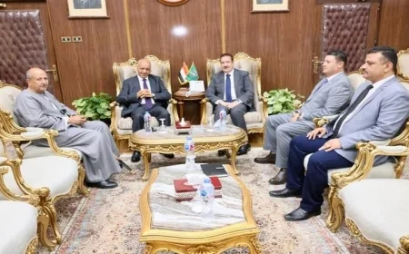 محافظ المنوفية يجتمع مع نقيب الفلاحين خلال احتفالات عيد الفلاح المصري