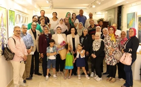 بالصور افتتاح معرض يا لالة للفنانة التشكيلية هالة الحداد في الإسكندرية يجذب الأنظار