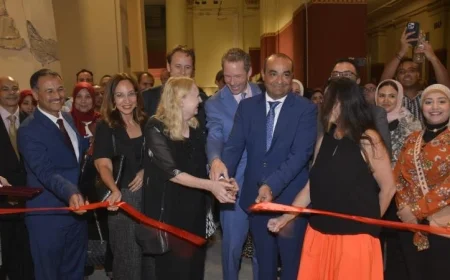 افتتاح معرض دائم للوحات جدارية قصر الملك أمنحتب الثالث في متحف التحرير