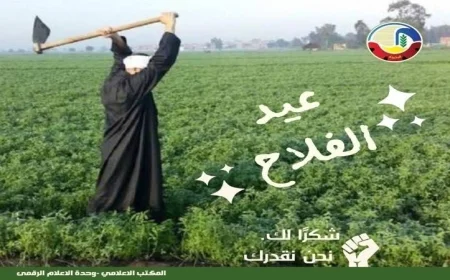 محافظ البحيرة تشيد بدور المزارعين في تحقيق الأمن الغذائي وتقدم التهنئة بمناسبة عيد الفلاح