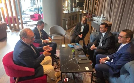 الخطيب يستكشف فرص التعاون الاستثماري والتكنولوجي مع قادة شركة ABC البلجيكية