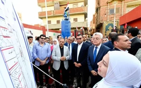 وزير الإسكان ومحافظ الشرقية يفتتحان محطة صرف صحي جديدة خليل العزازي بالزقازيق