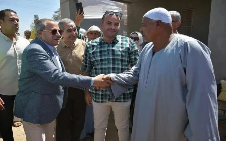 محافظ بورسعيد يحتفل بالعيد الـ73 مشيدًا بدور الفلاحين المصريين