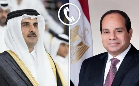 الرئيس السيسي يدعم جهود قطر الأمنية لحماية أمنها