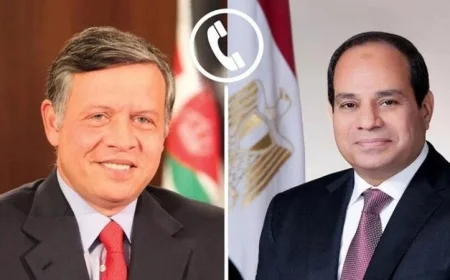 السيسي والعاهل الأردني يدينان الاعتداء الإسرائيلي على قطر بشدة