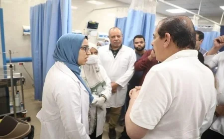 نائب وزير الصحة يفاجئ مستشفى منفلوط المركزي في أسيوط بزيارة ميدانية