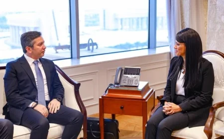 تعزيز التعاون الاقتصادي محور لقاء المشاط ونائب وزير خارجية أذربيجان