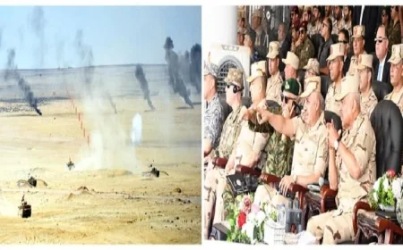 وزير الدفاع يحضر فعاليات المرحلة الرئيسية للتدريب المصري الأمريكي النجم الساطع