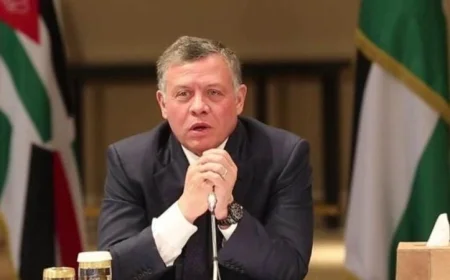 عبد الله يجدد دعم بلده الراسخ للفلسطينيين ويعارض مخططات الاحتلال الإسرائيلي في غزة