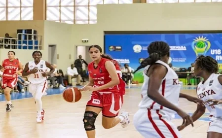 منتخب ناشئات السلة يحقق انتصاراً مثيراً على المغرب ويتأهل لربع نهائي الأفروباسكت