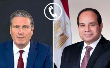 اتصال هاتفي بين الرئيس السيسي ورئيس وزراء بريطانيا لتعزيز التعاون المشترك
