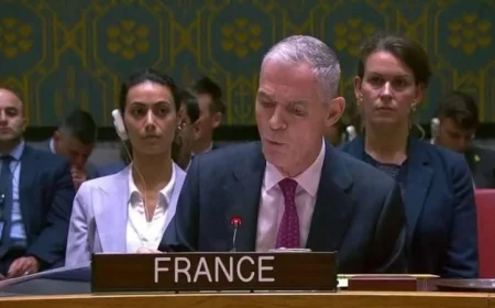 مندوب فرنسا في مجلس الأمن يعرب عن رفضه الشديد للهجوم الإسرائيلي على الدوحة