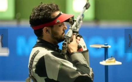 إنجاز محمد حمدي: المركز الـ14 في كأس العالم للرماية بالصين