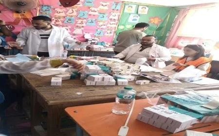 قافلة طبية متكاملة التخصصات تصل وادي النطرون في البحيرة