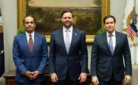 نائب الرئيس الأمريكي يشيد بدور قطر في تعزيز الوساطة لتحقيق السلام بالمنطقة