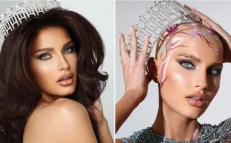 صور مذهلة لمتسابقة ملكة جمال أمريكا بدون شعر تظهر بإطلالة جريئة