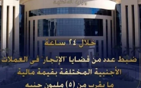 ضبط قضايا اتجار غير قانوني بالنقد الأجنبي بقيمة 5 ملايين جنيه خلال يوم واحد