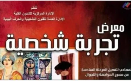 معرض تجربة شخصية بقنا تحت رعاية هيئة قصور الثقافة يبدأ الأحد المقبل