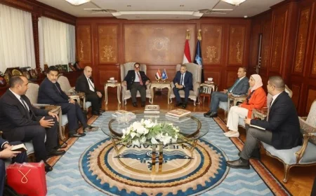 بالصور: ربيع يستكشف فرص الشراكة في الأمن الغذائي بمشروعات قناة السويس