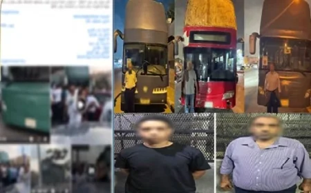 القبض على سائقي حافلات تسبّبوا في تعطيل المرور بالقاهرة