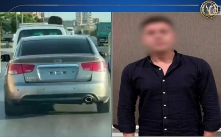 القبض على شخص زعم أن ضابط شرطة يقود سيارة بدون لوحات معدنية