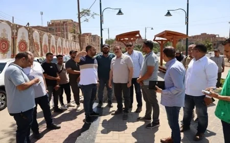 جولة تفقدية لمحافظ المنوفية لمتابعة إنشاءات المدارس الجديدة في شرق شبين الكوم