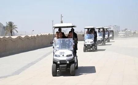 بالصور: جولة مدبولي التفقدية في الممشى السياحي استعدادًا لافتتاح المتحف المصري الكبير