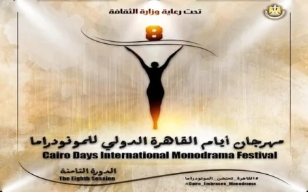البوستر الرسمي لمهرجان أيام القاهرة الدولي للمونودراما الآن في الواجهة