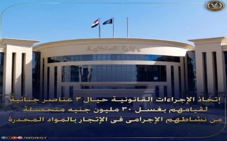 ضبط 3 متورطين في غسل 30 مليون جنيه من أموال الجريمة