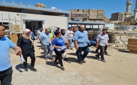 جولة تفقدية لرئيس مياه سوهاج لمحطات المياه والصرف الصحي في طما وطهطا