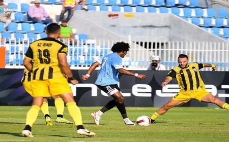 تعادل مثير بين غزل المحلة والمقاولون العرب 1-1 في دوري نايل