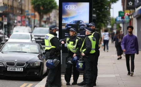 الشرطة البريطانية تعتقل 25 شخصاً بعد أحداث العنف في مسيرة لندن أمس