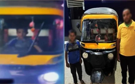 طفل يقود توك توك ويصطدم بسيارة شاهد تفاصيل الواقعة المثيرة