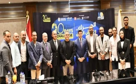 بالصور وزير الرياضة يحتفي بالمشاركين المميزين في مسابقة 30 يوم تحدي