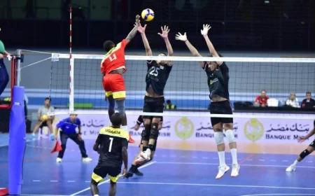 نتائج مذهلة لليوم الثالث في بطولة إفريقيا لشباب الطائرة بالقاهرة