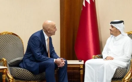 وزير الخارجية القطري يستضيف المبعوث الأمريكي الخاص بسوريا