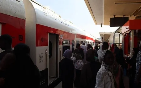 بالصور السكة الحديد تنظم الرحلة السادسة عشرة لقطارات العودة الطوعية للمواطنين السودانيين